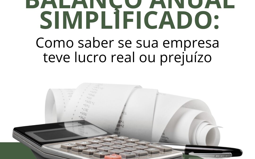 Balanço anual simplificado: Como saber se sua empresa teve lucro real ou prejuízo